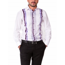 Сорочка Middle Fit Astron White&Purple It Premier Stripe Сорочка Middle Fit Astron White&Purple It Premier Stripe
