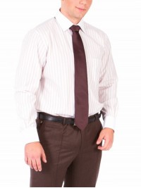 Сорочка Middle Fit Astron Brown Wide Stripe