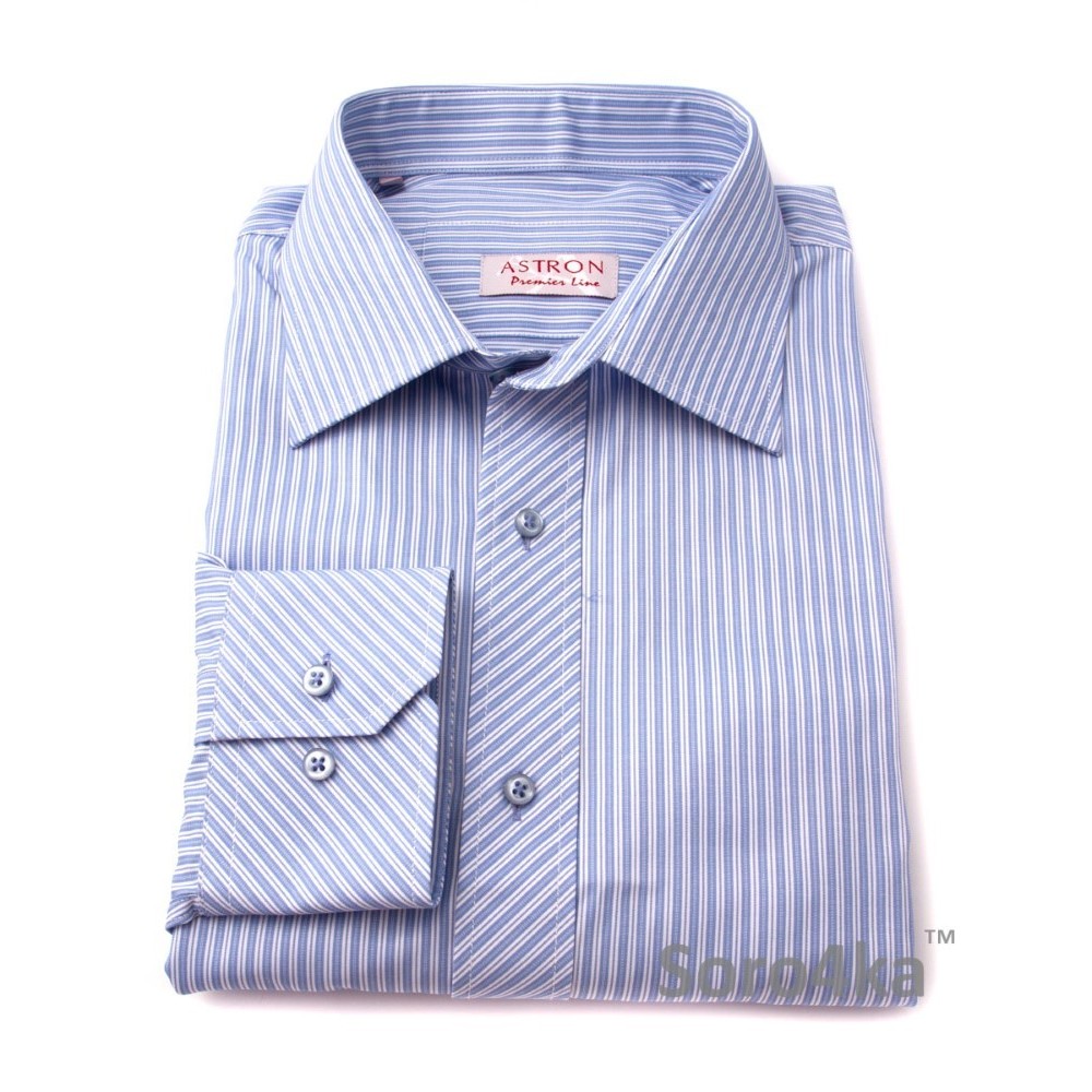 Сорочка Middle Fit Astron White&Light Blue Premier Stripe