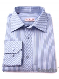 ГОЛУБАЯ РУБАШКА MIDDLE FIT ASTRON WHITE & LIGHT BLUE PREMIER STRIPE