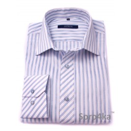 Сорочка Slim Fit Astron White&Light Blue Wide Stripe