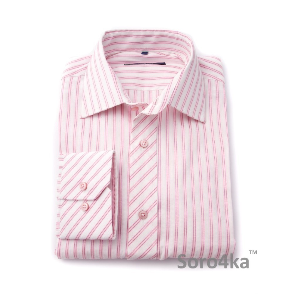 Сорочка Slim Fit Astron White&Rose Wide Stripe