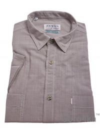 СЕРАЯ РУБАШКА ASTRON CASUAL С КОРОТКИМ РУКАВОМ