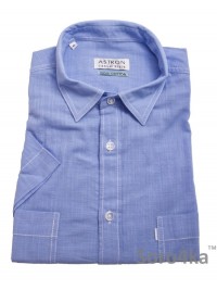 ГОЛУБАЯ РУБАШКА ASTRON CASUAL С КОРОТКИМ РУКАВОМ