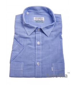 ГОЛУБАЯ РУБАШКА ASTRON CASUAL С КОРОТКИМ РУКАВОМ