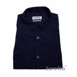 Синя Сорочка Astron Casual на короткий рукав Синя Сорочка Astron Casual на короткий рукав