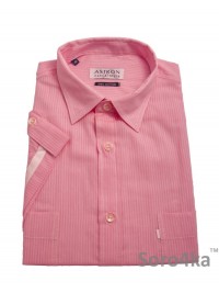 РОЗОВАЯ РУБАШКА CASUAL ASTRON С КОРОТКИМ РУКАВОМ