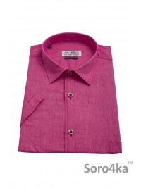 РОЗОВАЯ РУБАШКА CASUAL ASTRON С КОРОТКИМ РУКАВОМ