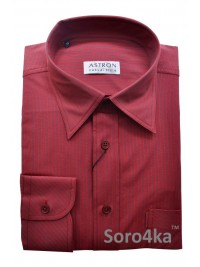 Червона сорочка Middle Fit Astron Casual Style Red Stripe