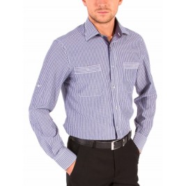 Сорочка Casual Astron White&Blue Narrow Stripe Сорочка Casual Astron White&Blue Narrow Stripe