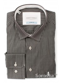 Сорочка чорна Slim DOMENICO CARAVELLI