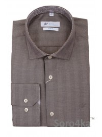 СЕРАЯ БАЙКОВАЯ РУБАШКА SLIM FIT Rino Palmieri