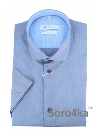 ДЖИНСОВА СОРОЧКА НА КОРОТКИЙ РУКАВ SLIM FIT Rino Palmieri