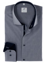 СІРА ПРИТАЛЕНА СОРОЧКА SLIM FIT Rino Palmieri