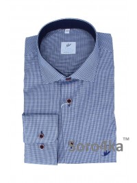 СИНЯ СОРОЧКА В РИСУНОК Rino Palmieri Middle fit