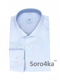 БІЛА СОРОЧКА В БЛАКИТНИЙ РИСУНОК Rino Palmieri Middle fit