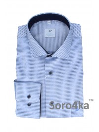 СТИЛЬНА СОРОЧКА В СИНЮ КЛІТИНКУ Rino Palmieri Middle fit