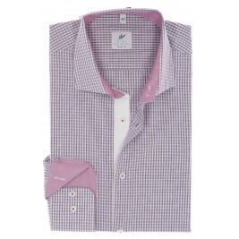 РОЖЕВА ПРИТАЛЕНА СОРОЧКА В КЛІТИНКУ SLIM FIT Rino Palmieri РОЖЕВА ПРИТАЛЕНА СОРОЧКА В КЛІТИНКУ SLIM FIT Rino Palmieri