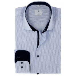 СТИЛЬНА БЛАКИТНА ПРИТАЛЕНА СОРОЧКА В РИСУНОК SLIM FIT Rino Palmieri СТИЛЬНА БЛАКИТНА ПРИТАЛЕНА СОРОЧКА В РИСУНОК SLIM FIT Rino Palmieri