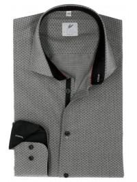 СІРА ПРИТАЛЕНА СОРОЧКА В РИСУНОК SLIM FIT Rino Palmieri