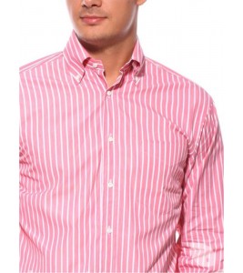 Стильна італійська рожева сорочка GUY ROVER (останній розмір 38)