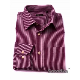 РОЗОВАЯ РУБАШКА CASUAL OVS PURPLE & WHITE STRIPE