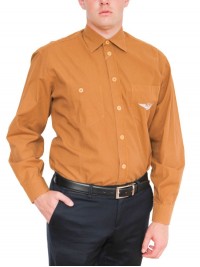 КОРИЧНЕВАЯ МОДНАЯ РУБАШКА CASUAL ARMATA DI MARE