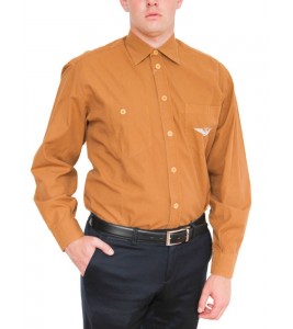 КОРИЧНЕВАЯ МОДНАЯ РУБАШКА CASUAL ARMATA DI MARE