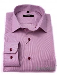 РОЗОВАЯ РУБАШКА SLIM FIT FABRIK STYLE RED STRIPE