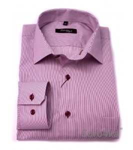 РОЗОВАЯ РУБАШКА SLIM FIT FABRIK STYLE RED STRIPE