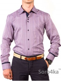 Сорочка в клітку на довгий рукав Slim fit Fabrik Style