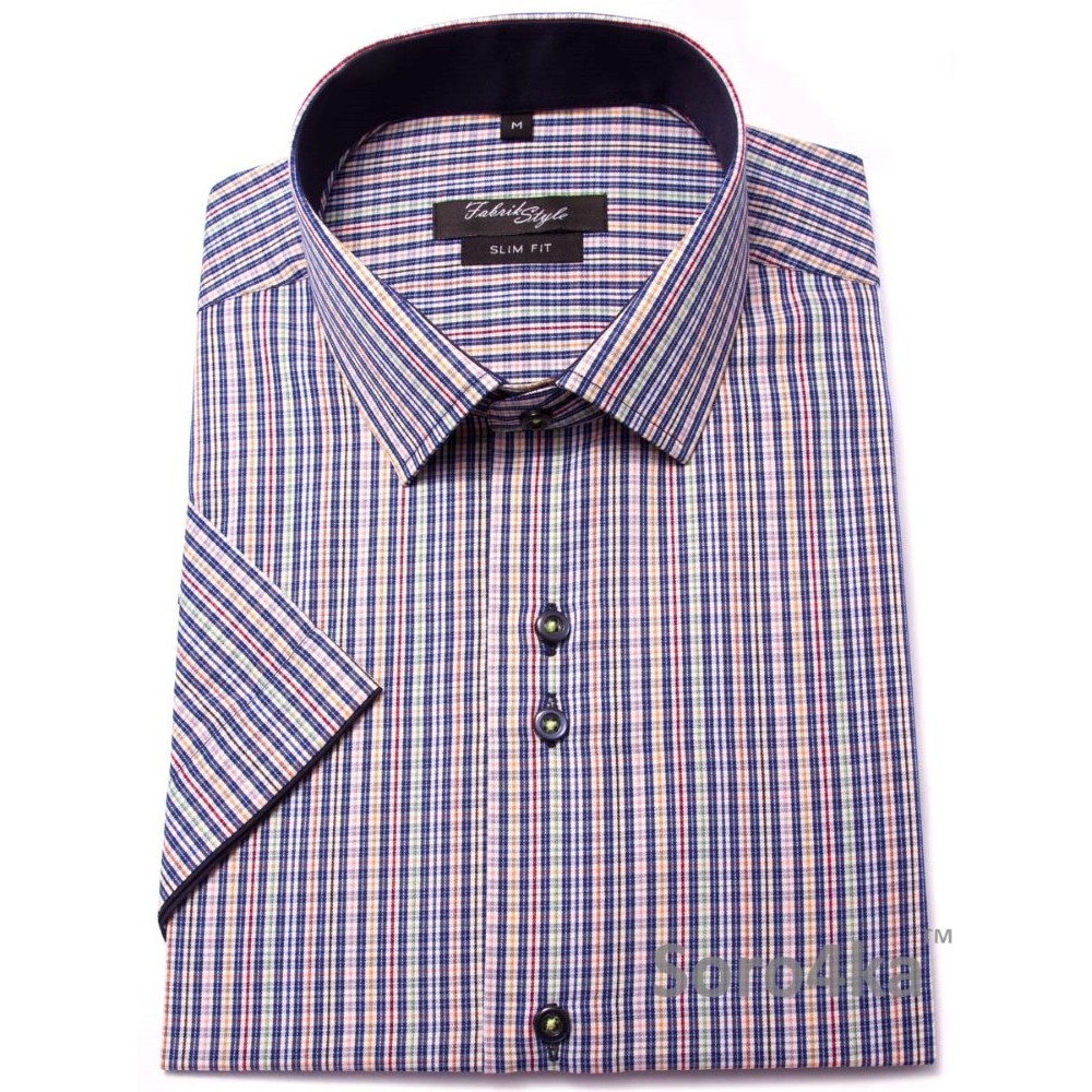 Модна літня Сорочка Slim fit Fabrik Style (останній розмір "М")
