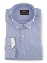ГОЛУБАЯ СТИЛЬНАЯ РУБАШКА SLIM FIT BRENDOFF