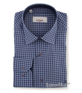 Чоловіча сорочка в клітку Slim fit Ottavo