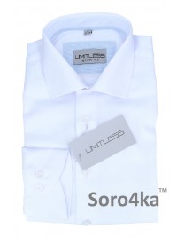 КЛАСИЧНА БІЛА ТЕКСТУРНА СОРОЧКА Limitless Slim fit