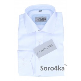 КЛАССИЧЕСКАЯ БЕЛАЯ ТЕКСТУРНАЯ РУБАШКА Limitless Slim fit