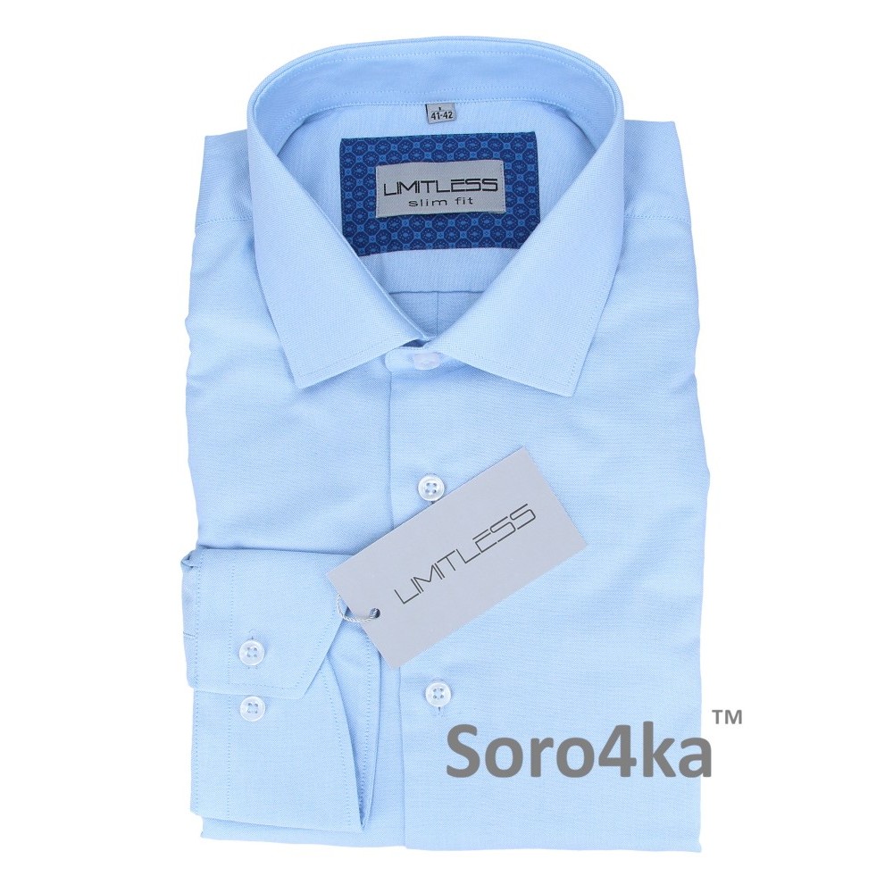 КЛАССИЧЕСКАЯ ГОЛУБАЯ РУБАШКА Limitless Slim fit