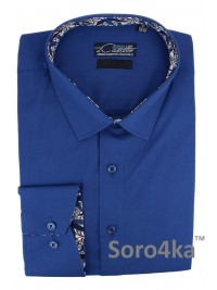 СТИЛЬНА СИНЯ КЛАСИЧНА СОРОЧКА Maestro di Castello Classik Fit