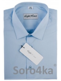 БЛАКИТНА НАПІВПРИТАЛЕНА СОРОЧКА LIGHTHOUSE CUSTOM FIT Light Blue Simple