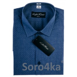 СТИЛЬНА СИНЯ ПРИТАЛЕНА СОРОЧКА В РИСУНОК LIGHTHOUSE SLIM FIT СТИЛЬНА СИНЯ ПРИТАЛЕНА СОРОЧКА В РИСУНОК LIGHTHOUSE SLIM FIT