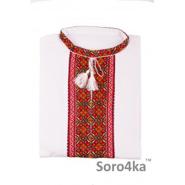 КОЛОМЫЙСКАЯ КРАСНАЯ ВЫШИТАЯ РУБАШКА РУЧНОЙ РАБОТЫ